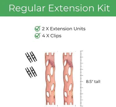 Treleaf Zella Regular Extension Kit (2 Extensions) - Wooden Extendable Plant Trellis for Indoor Climbing Houseplants - Modular Plant Support
