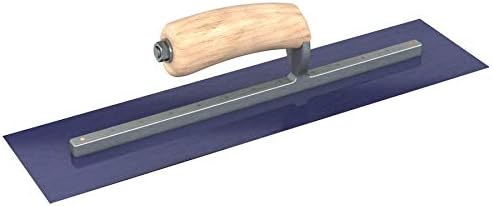 Bon 66-175 Steel City Finish Trowel - Square - Blue Steel - 12 X 3 - Wood