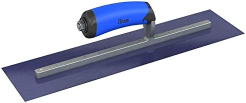 Bon 67-182 Steel City Finish Trowel - Square - Blue Steel - 18 X 4 - Comfort Grip