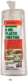 Frost King P1025/6W Polyethylene Sheeting, 10' x 25' x 6 mil., Clear (Pack of 6)