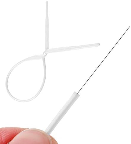 WILLBOND 200 Pcs Garden Plastic Twist Tie for Garland, 4.72'' Decorative Tree Twist Tie for Wreath Banister Reusable Plant Support, Wire Cords Garden Plastic Gifts Bags(White)