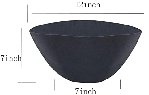 Non-Woven Fabric Plant Grow Bags Replacement Coco Liner Window Basket,Trough Shaped Wall and Deck Mount Planters,Round Hanging Basket (5-Pack, 12)