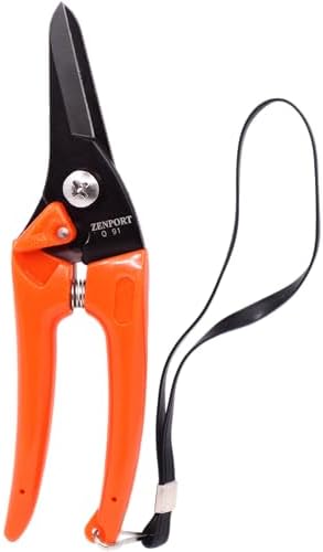 Zenport Q91 Ultra Twig and Hoof Trimming Shears, 7.25-Inch, Orange