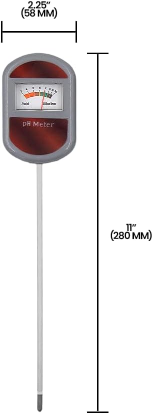 Zenport HG602-12PK Soil pH Meter, 12-Pack, Red