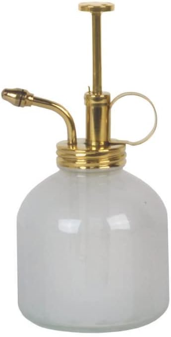 Modern Sprout Plant Mister, 8 oz Indoor Watering Can, Aesthetic Plant Sprayer & Water Mister Spray Bottle, Garden Watering Can for Seed Starting, Vintage-Inspired Gift for Father's Day - White