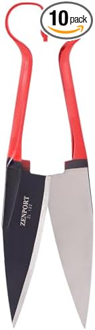 Zenport ZL122 Heavy Duty Onion/Sheep Shear, 6.5-Inch Carbon Steel Blade, 13-Inch Long - 10 Pack