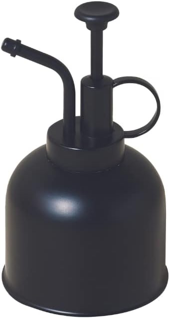 Modern Sprout Plant Mister, 8 oz Indoor Watering Can, Aesthetic Plant Sprayer & Water Mister Spray Bottle, Garden Watering Can for Seed Starting, Vintage-Inspired Gift for Father's Day - Matte Black
