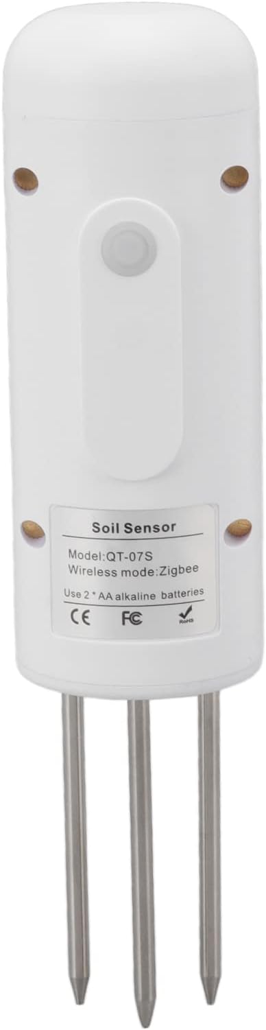 Soil Sensor for z1gbee Gardening, Smart Soil Tester for Accurate Plant Care with Temperature and Humidity Monitoring