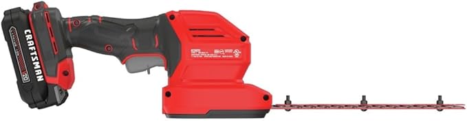 CRAFTSMAN CMCSS800C1R V20 2-in-1 Lithium-Ion Cordless 8 in. Hedge Trimmer and 4 in. Grass Shear Kit (1.5 Ah) (Renewed)