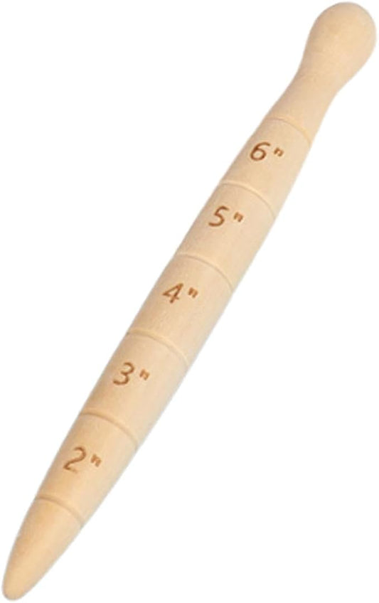 Generic Wooden Seed Dibber Tapered Gauge Quick 20cm Save Time for Seedling Easy to Use with Measurement Markings Bulb Planting Tool