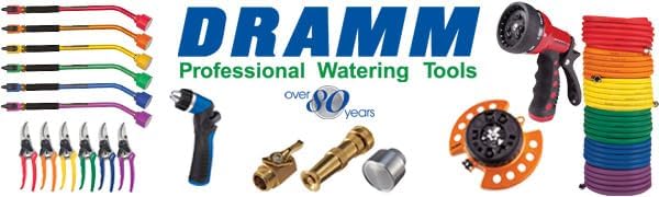 Dramm One Touch Revolution 9 Pattern Spray Gun with Thumb Control Water Flow, Perfect for Water Restricted Areas when Watering Plants, Pots, Baskets, Vegetables, Berry