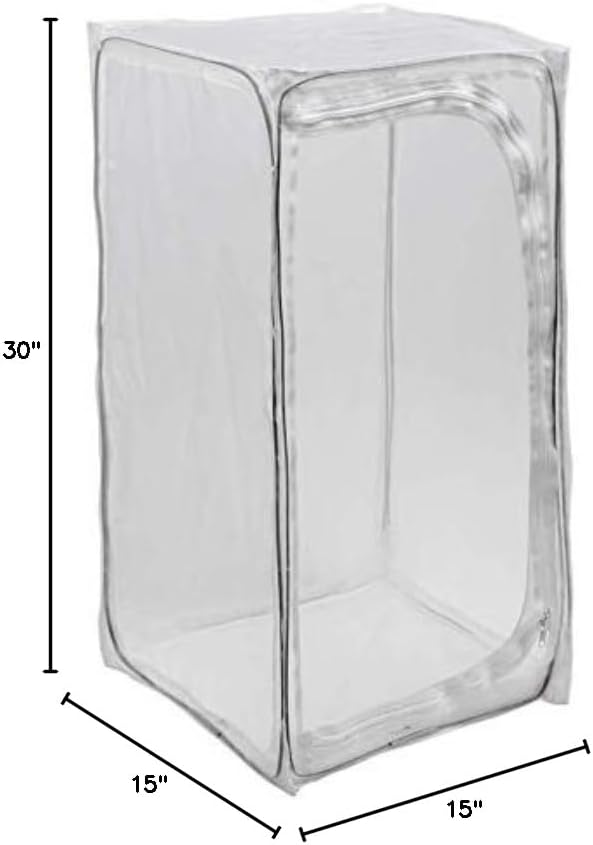 30" Heavy Duty Monarch Butterfly Habitat, Outdoor Collapsible Insect Mesh Cage Terrarium Pop-up with Zipper Protection