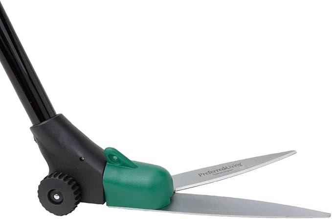 Long Handled Grass Shears – Ergonomic Lawn Edging Tool for Precise Trimming – Ideal for Edges, Flower Beds, and Lawn Maintenance – Sharp Blades & Adjustable Handle - Easy Rolling