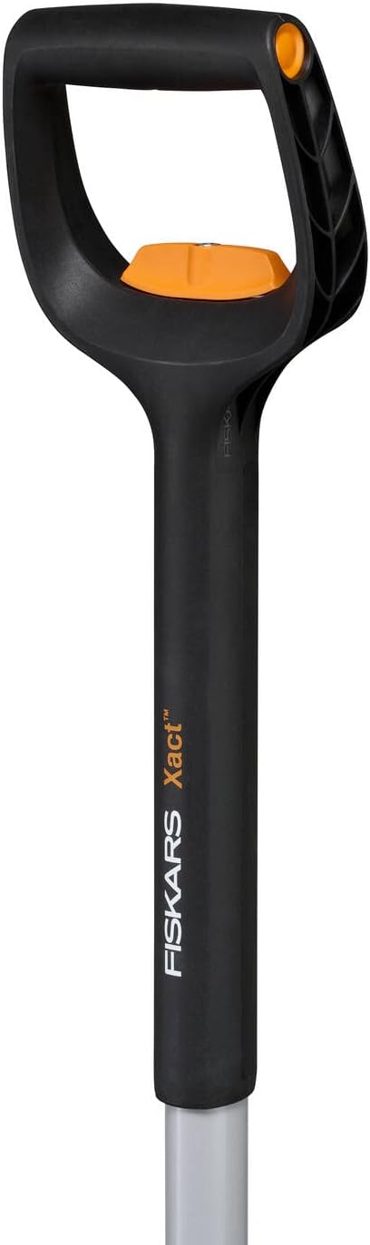 Fiskars Telescopic Spade Fork for Hard, Stony soils, with 4 tines, Length 1.10 m to 1.30 m, Boron Steel, Black/Silver, SmartFit, 1070717