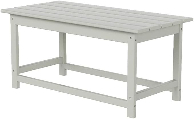 Costaelm Adirondack Conversation Table, HDPE Outdoor Drink Weather Resistant, Outdoor Patio Porch Accent Balcony Table for Pool, Seaside, Backyard, Sand