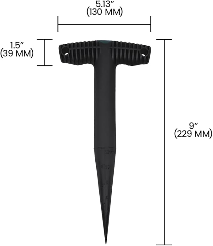 Zenport GA401 Dibber for Planting Seeds and Bulbs, Black - 24 Pack