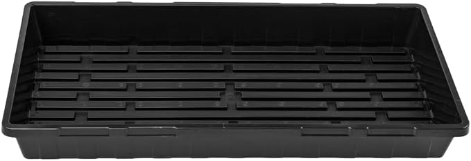 Bootstrap Farmer 1020 Trays (10-Pack), Heavy Duty No-Hole Flats for Microgreens, Fodder & Seedling Propagation - 1.8mm Thick Reusable Plastic