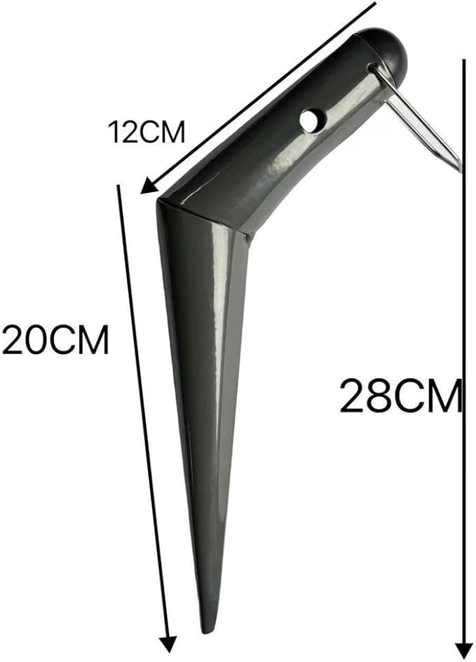 Garden Dibber Hand Tool for Seedling and Spring Bulb Planting, Plastic Ergonomic T-Grip Seed Planter with Depth Marker, Bulb Planter Tool for Flower and Vegetable Gardening