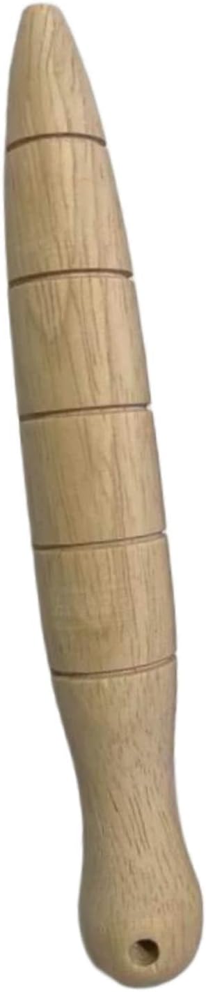 Wooden Seed Dibber with Measurement Scale, 15cm Tapered Gauge Planting Tool for Seedling and Bulb, Easy to Use Handheld Garden Dibber for Seedlings, Style B