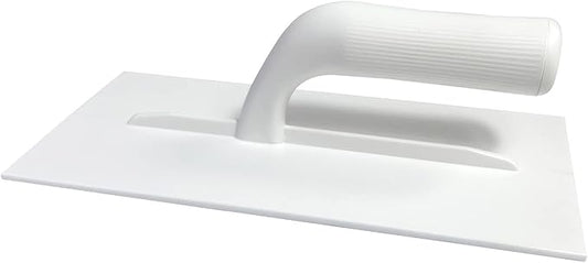 Hanroy Plastic Trowel with Comfortable Grip Handle, Includes 4.7" x 10.6'' White Finishing Trowels, Lightweight Mounting, Square End, Suitable for Scrape,Plastering and Paint Walls(D2712)