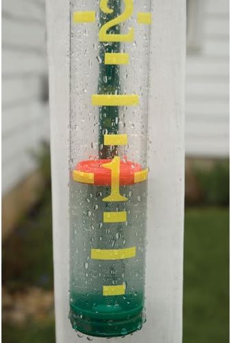 A.M. Leonard Jumbo Rain Gauge, Green, Read from 50-Foot Distance