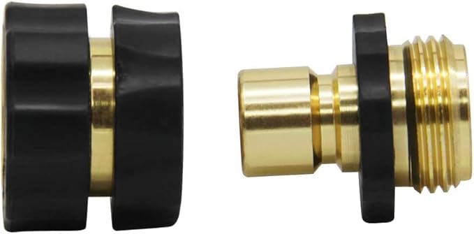Twinkle Star 3/4 Inch Garden Hose Fitting Quick Connector Male and Female Set (6 Sets)