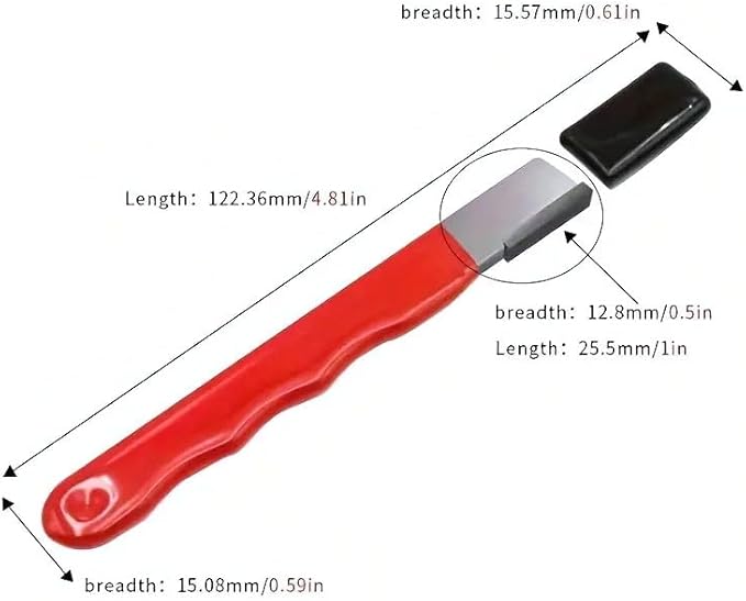 4Pcs Professional Kitchen Knife Scissors Sharpener Tungsten Diamond Ceramic Sharpening Stone for All Blades Including Garden Shears Black Red
