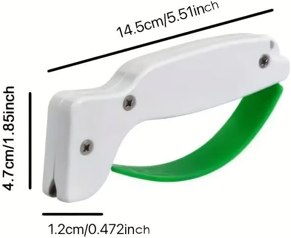 Comimark 2 pcs Portable Knife Sharpener, Scissors Blade Sharpeners Kitchen Sharpening Tools Handheld Pocket Knives Sharpener For Outdoor Garden Mini Household Pocket Steel Sharpener
