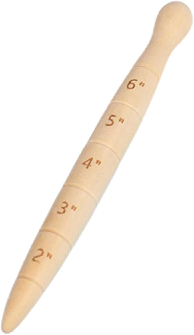 Qianly Garden Dibber Planting Tool Wooden Seed Dibber Hand Tool Bulb Planter Hole Digger Lightweight Construction for Sowing Application Suitable