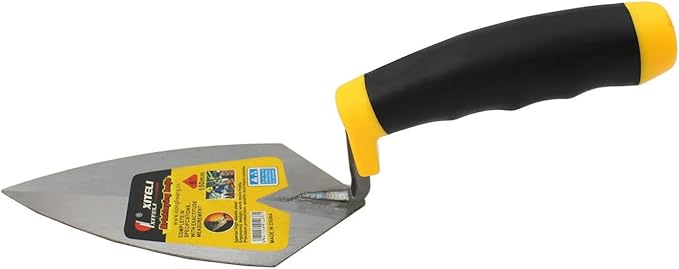Bricklaying Trowel 3 Pieces Trowel Masonry Hand Tool Set,Margin Trowel,Pointing Trowel,Tuck Pointing Trowel,Building Products, Professional Masonry Flooring Tool for Concret(6 Inch)