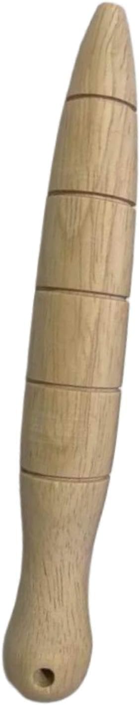 Wooden Seed Dibber with Measurement Scale, 15cm Tapered Gauge Planting Tool for Seedling and Bulb, Easy to Use Handheld Garden Dibber for Seedlings, Style B