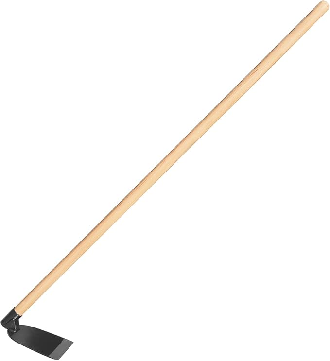 Zenport J6-208 Wood Handled Hoe, 7 Inch Carbon Steel Blade, Beige - 3 Pack