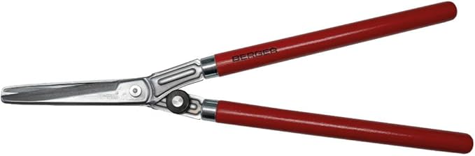 BERGER Hedge Shears – Professional 23.6" Garden Clippers with Chromium-Plated Blades, Sap Groove for Clean Cuts, Adjustable Blade Tension, Beechwood Handles – 2520
