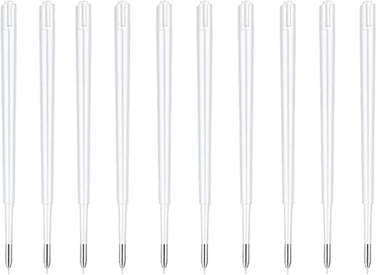 10 Pcs Pin Pen Refills, Precision Needle Refill 3.9 inch for Craft Weeding Pen Air Release Pen Tool pinpen Replacement Accessories(10 Pcs Refills)