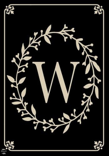Briarwood Lane Classic Monogram Letter W Garden Flag