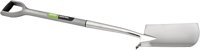 Draper 83754 Extra Long Stainless Steel Garden Spade with Soft Grip
