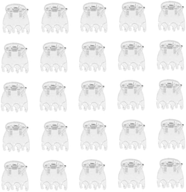 50 Pcs Plant Support Clips,Plant Orchid Clips Flowers Support Clear Fixer for Garden Vine Stem Plants Climbing Clasp Transparent 6 Claws Orchid Plastic Butterfly Plant Support Garden Structures