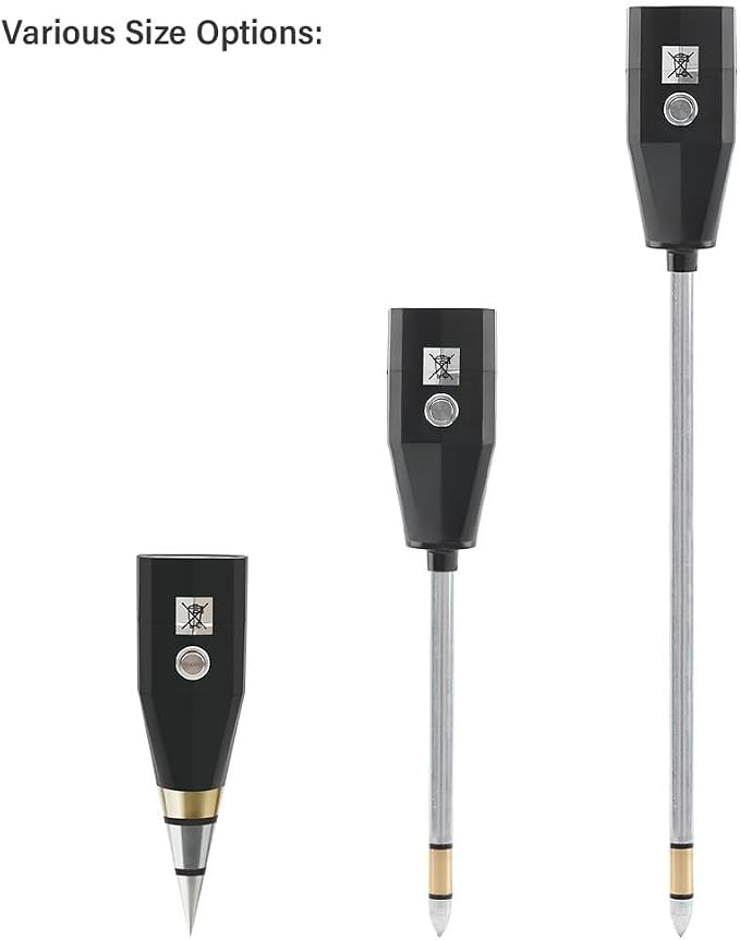 Soil pH Tester and Moisture Meter for Garden Use Portable Soil Testing Tool for Optimal Plant Growth (30cm)