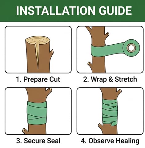 PVC Fruit Tree Grafting Tape Branch Secateurs Gardening Floristry Self Adhesive Plant Repair Tape 3CM100M