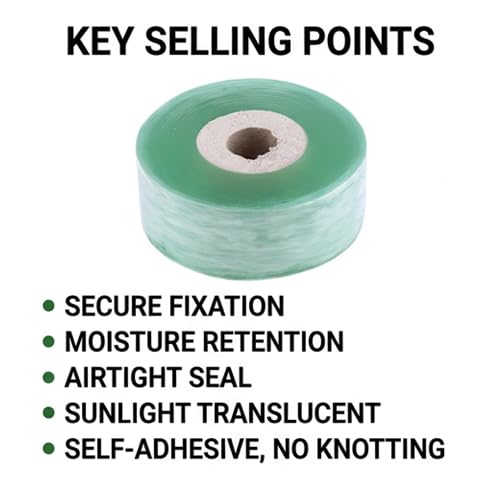 PVC Fruit Tree Grafting Tape Branch Secateurs Gardening Floristry Self Adhesive Plant Repair Tape 3CM100M