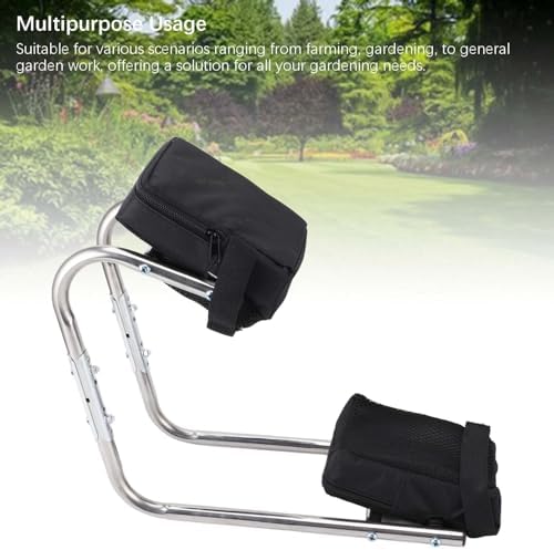 Heavy Duty Foldable Garden Kneeler Seat, Ergonomic Gardening Stool with Knee Support for Gardening, Farming, Seniors, Adults