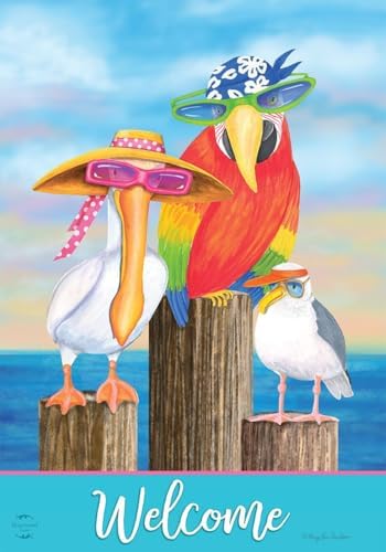 Briarwood Lane Coastal Bird Welcome Summer Garden Flag