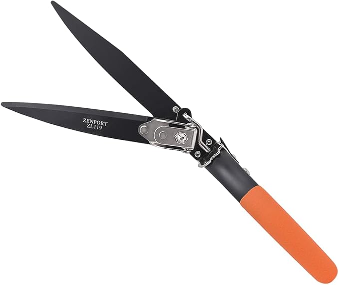 Zenport ZL119-10PK ZL119-12PK ZL119 Box of 10, Landscape Grass Shears, Adjustable, Heavy Duty, Twin 4.5-Inch Carbon Steel Blades, Orange