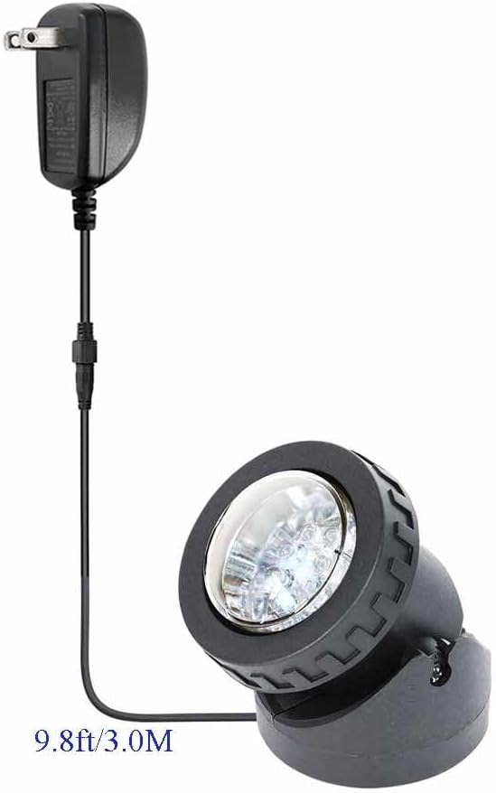 Pond Lights Colored Timer Weighted Submersible Fountain Lights | Underwater IP68 Waterproof RGB Dimmable Memory Outdoor Landscape Lights for Pond Fountain Garden, 1 lights