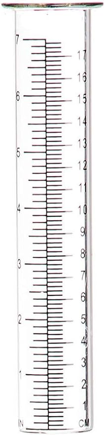 Evergreen Garden Glass Replacement Rain Gauge Tubes Maximum 7 Inches Measurement 8 x 1.8 x 1.8 Inches Set of Two
