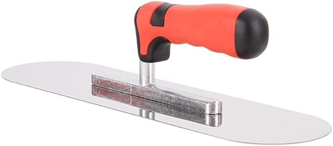 3Pcs Pool Trowel Set Stainless Steel Concrete Tools, Includes 14'' x 4'', 11'' x 4'', 10'' x 3'' Masonry Hand Tool with Soft Grip Handle, Lightweight,Plastering Trowel for Drywall Plastering