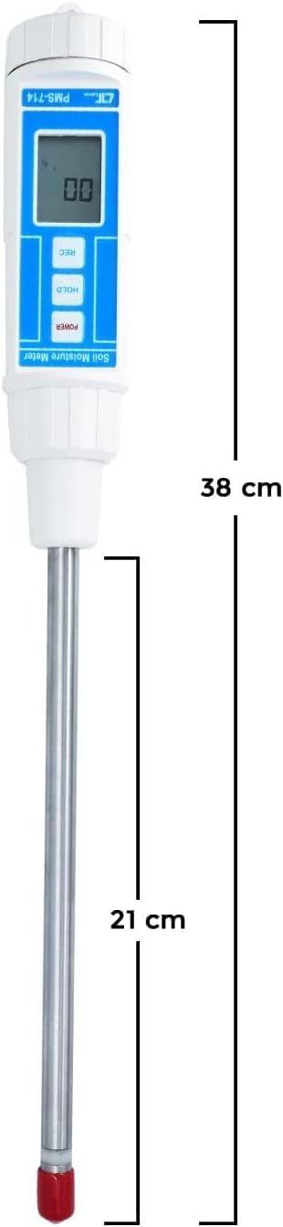 Soil Moisture Meter/Professional moisture meter/Digital Soil PH Tester/Plant moisture meter/Heavy duty soil moisture meter/outdoor for Greenhouses, Gardens, Lawns; Model: PMS 714