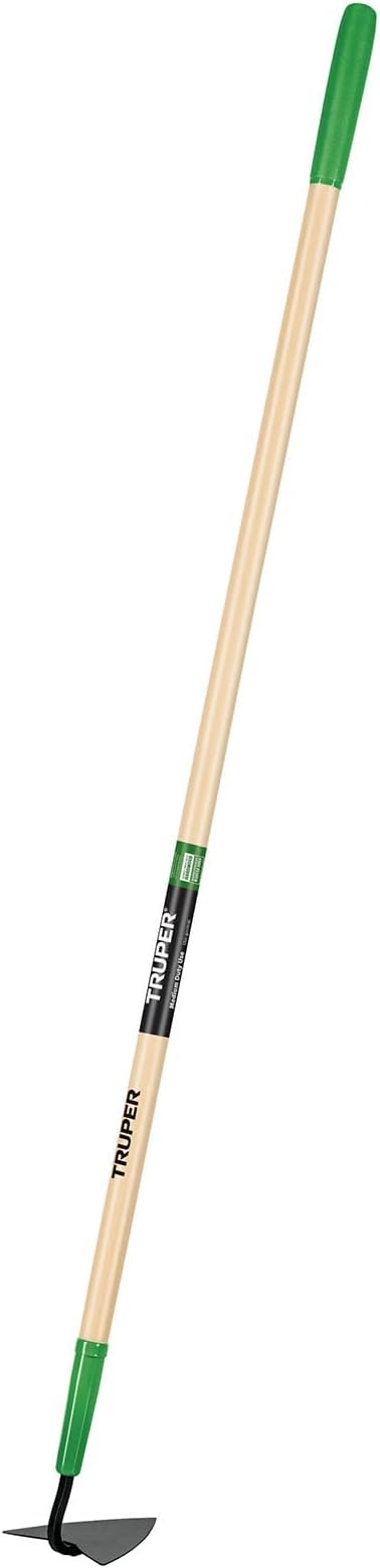 Truper TruTough Welded Warren Hoe, 4-3/4-Inch Head, 54-Inch Wood Handle with 6-Inch Grip, Garden & Farm Soil Cultivation Tool (Model 30002)