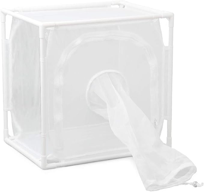 RESTCLOUD Monarch Butterfly Habitat Cage, Outdoor Insect Mesh Cage Terrarium 16" x 12" x 16"