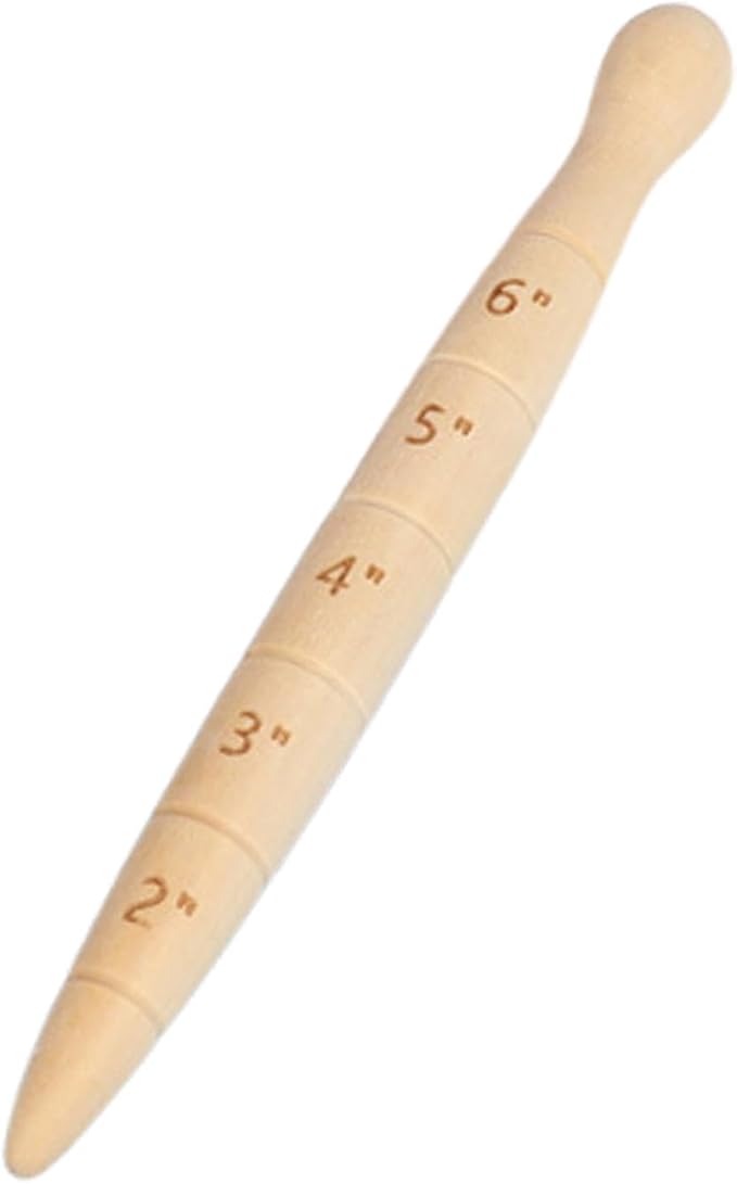 Generic Wooden Seed Dibber Tapered Gauge Quick 20cm Save Time for Seedling Easy to Use with Measurement Markings Bulb Planting Tool
